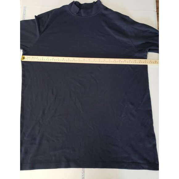 Croft & Barrow Mens Navy Long Sleeve Mock Neck Shirt XLT Normcore Basic Casual - Picture 3 of 6